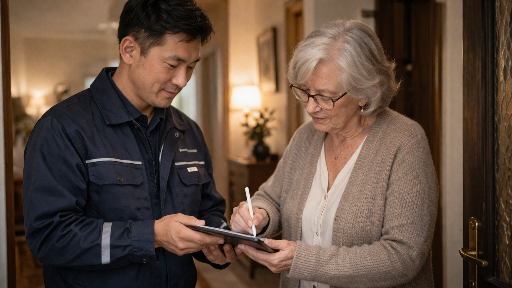 service report signature